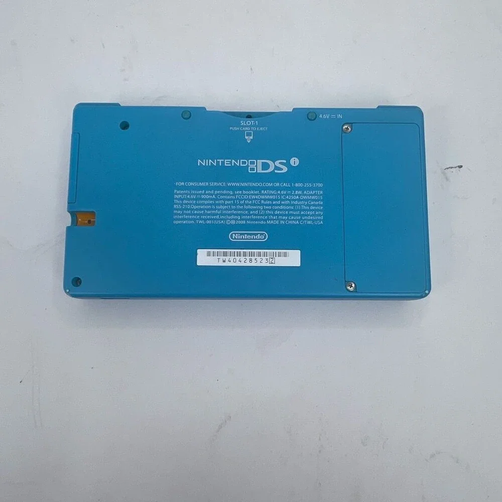 Blue Nintendo DSi TWL-001 Dual-Screen Handheld Video Game Console Only